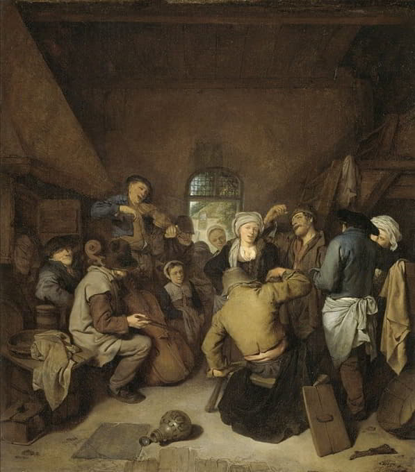 Cornelis Pietersz. Bega - Peasants making Music and Dancing