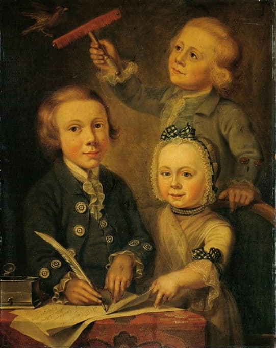 Cornelis Van Cuylenburgh II - Portrait of the Children of Barend Goudriaan