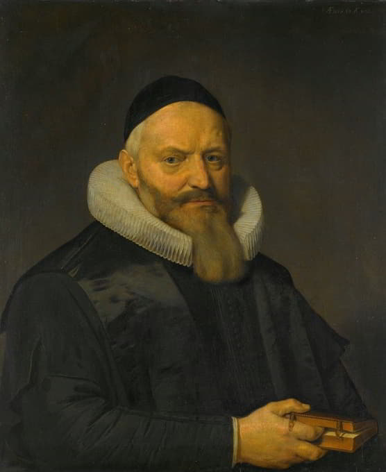 David Bailly - Portrait of Anthony de Wale (1573-1639). Professor of Theology at the University in Leiden