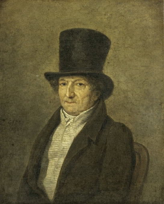 Gerrit Jan Michaëlis - Portrait of Jean Bernard, Art Collector and Painter in Amsterdam