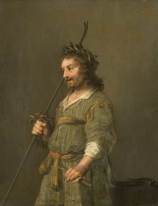 一个打扮成牧羊人的男人的肖像