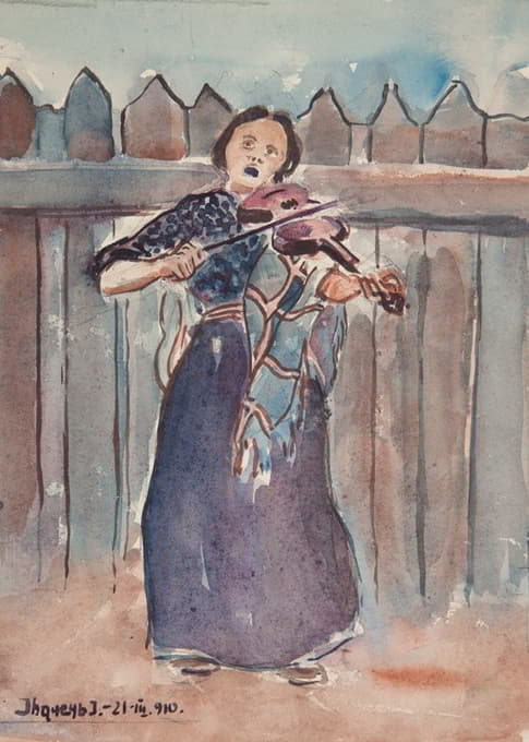 拉小提琴的女人