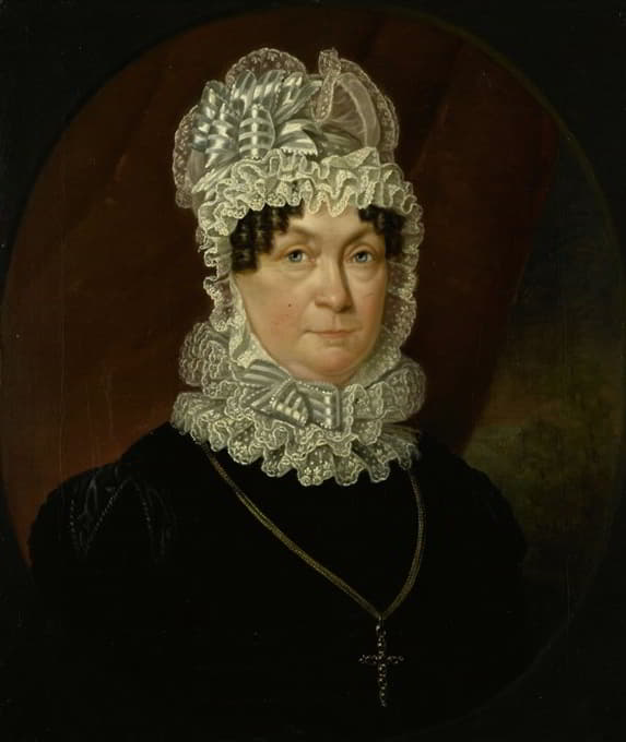安·布兰德（死于1837年）的肖像，约伯·西伯恩·梅的妻子