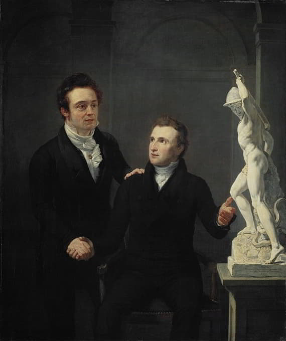 Jan Willem Pieneman - Louis Royer, Sculptor, and Albertus Bernardus Roothaan, Stockbroker, Friend of the Arts, and Patron of the Sciences