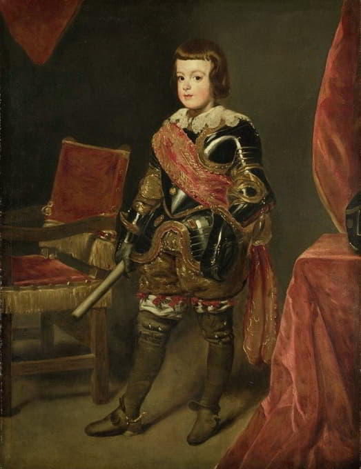 西班牙国王菲利普四世之子巴尔塔萨·卡洛斯亲王的肖像，大约11岁