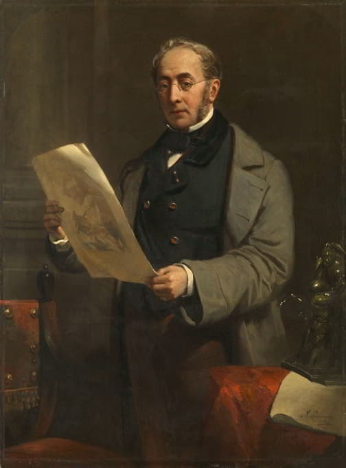雅各布·德沃斯·雅各布松肖像（1803-1878）。阿姆斯特丹艺术收藏家和历史美术馆的所有者