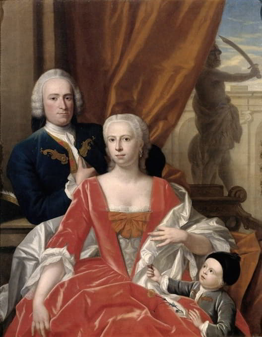 贝伦德·范艾德金（1717-1801）和他的妻子约翰娜·玛丽亚·西希特曼（1726-1756）以及他们的儿子简·阿尔伯特（1744年出生）