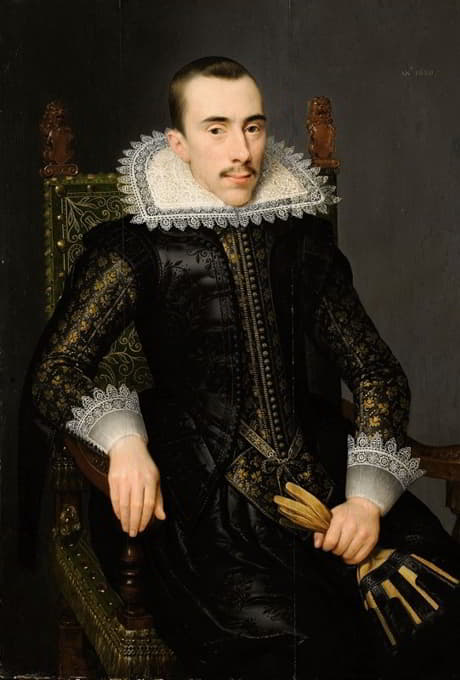 一个人的肖像，可能是沃尔特鲁斯·福梅努瓦（Walterus Fourmenois）（1596-1653）