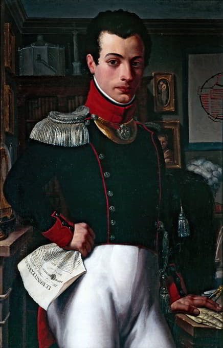 Constant Misbach - Portrait d’un architecte en costume d’officier de la garde nationale