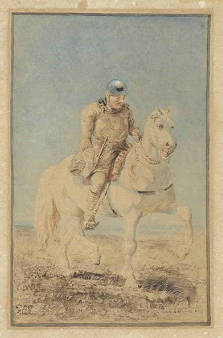 Ferdinand Ernst Lintz - Ridder op een schimmel