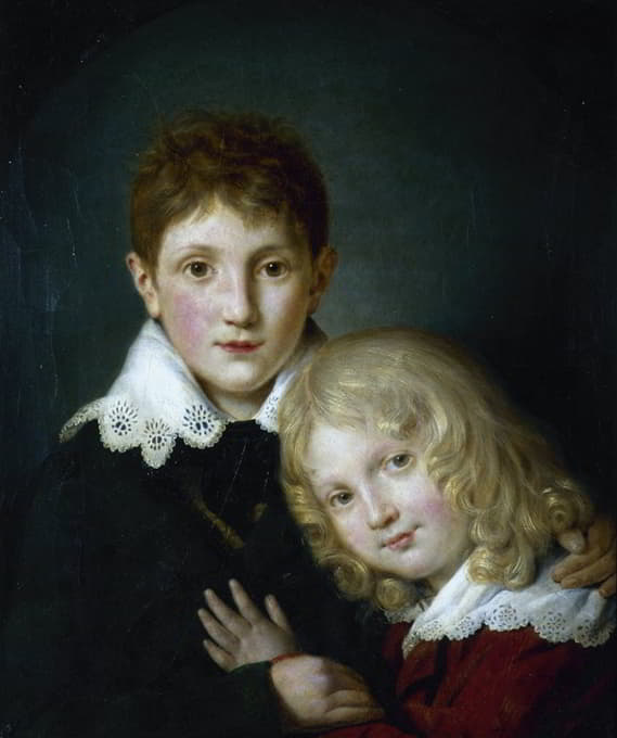 穆塞特儿童的保罗（1804-1880）和阿尔弗雷德（1810-1857）