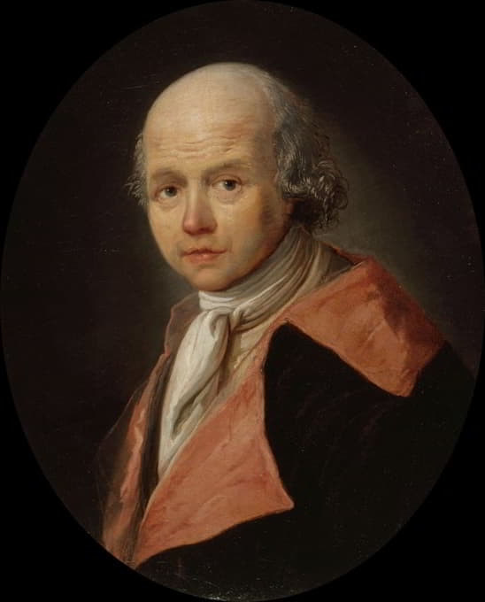 François Bonneville - Portrait de l’abbé Athanase Auger (1734-1792), philologue et littérateur.