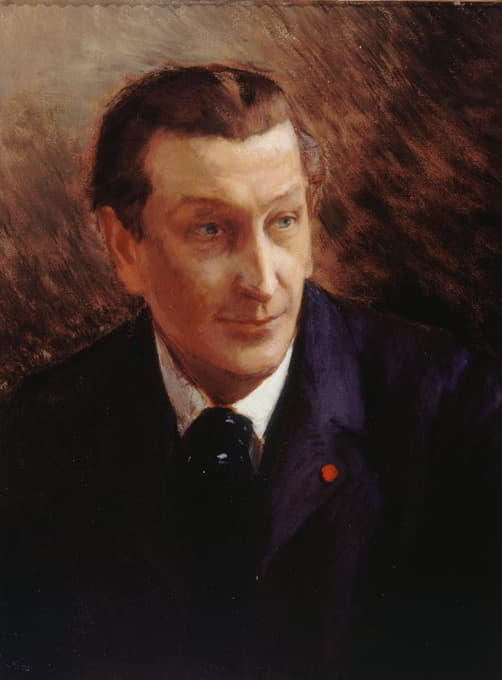Georges Antoine Rochegrosse - Portrait de François Coppée (1842-1908), auteur dramatique et poète