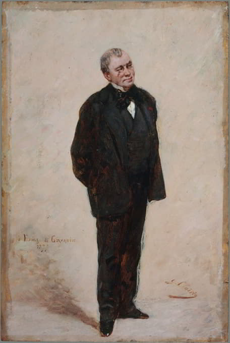 埃米尔·德吉拉丁肖像画（1806-1881），公关人员和政治家
