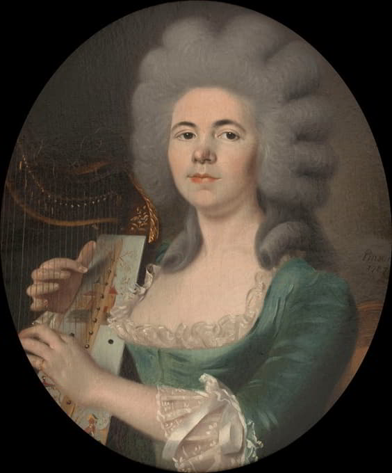 歌手罗莎莉·杜加松（1755-1821）的肖像画