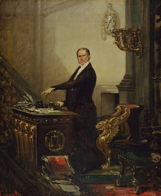 1850年立法议会议长安德烈·杜平（1783-1865）的肖像。