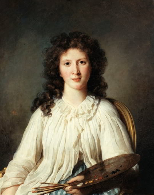 Marie-Geneviève Bouliard - Portrait d’Adélaïde Binart, épouse Lenoir (1769-1832), peintre