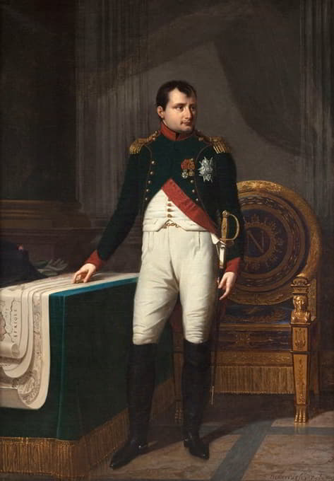 Robert Jacques François Lefèvre - Portrait de Napoléon Ier (1769-1821), en uniforme de colonel des chasseurs de la Garde