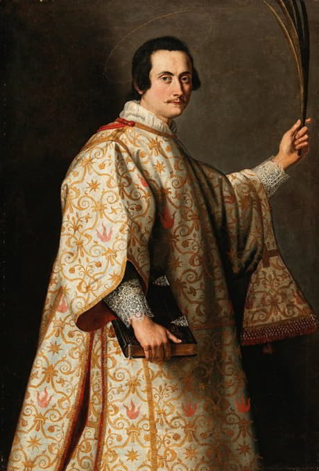 Cristofano Allori - Portrait of a man in the guise of Saint Lawrence