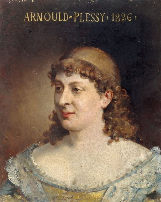 Edouard Toudouze - Portrait de Jeanne-Sylvanie Arnould-Plessy (1819-1897), sociétaire de la Comédie-Français