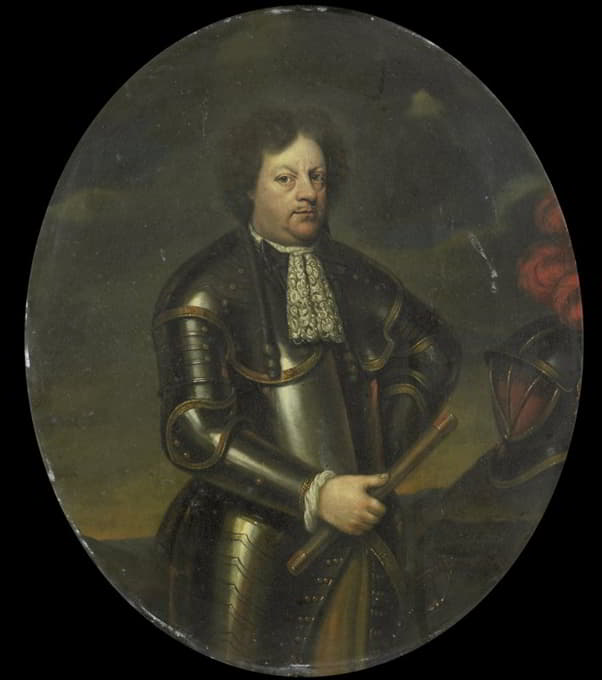 Hendrick de Valk - Portrait of Major-General Hans Willem, Baron van Aylva, called The Formidable General