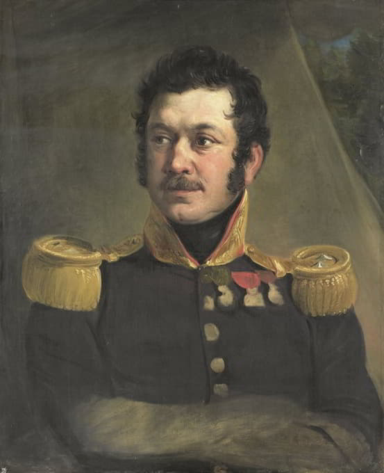 Jan Willem Pieneman - Portrait of Lieutenant-General Frederik Knotzer