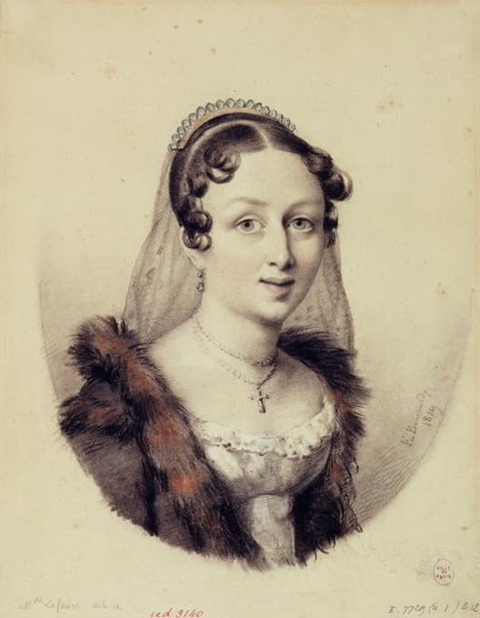 Etienne Bouchardy - Portrait de Mademoiselle Lefèvre, actrice