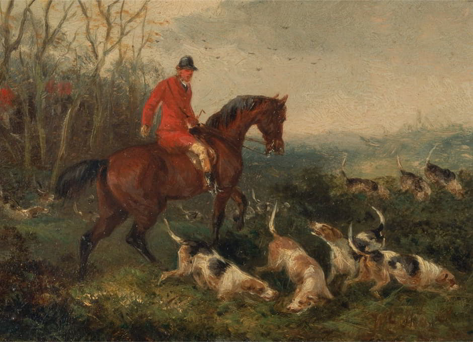 William J. Shayer - Foxhunting; At Cover