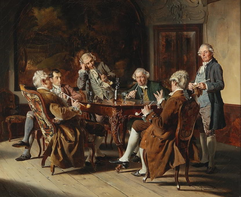 Johann Hamza - A group of gentlemen
