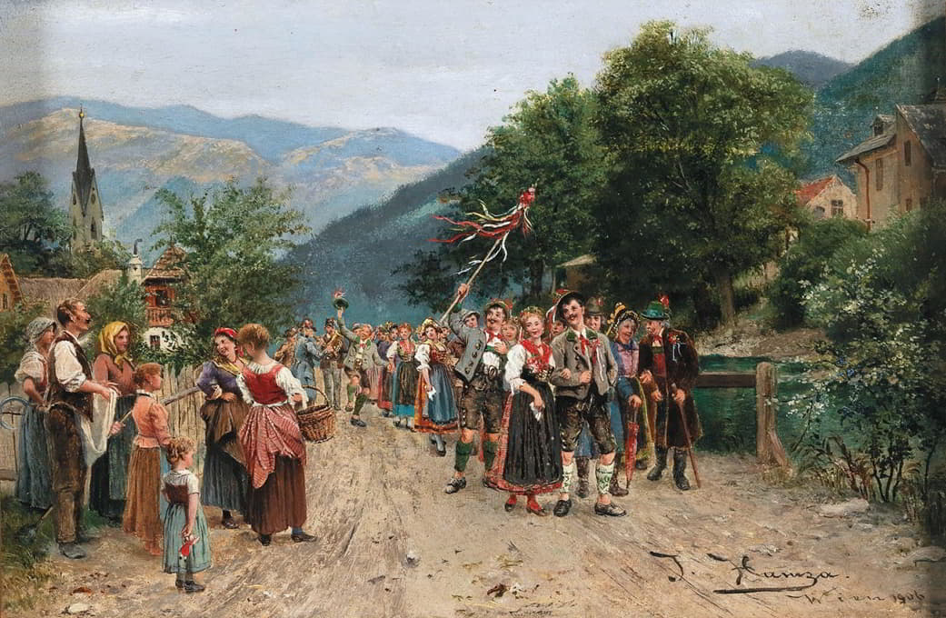 Johann Hamza - The peasant wedding