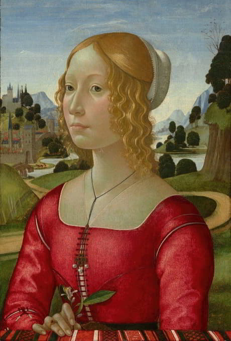 Domenico Ghirlandaio - Portrait Of A Lady