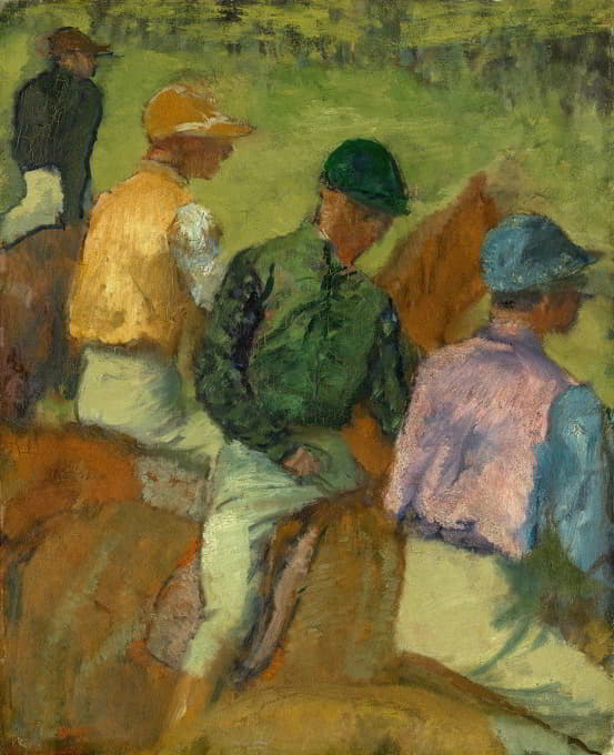 Edgar Degas - Four Jockeys
