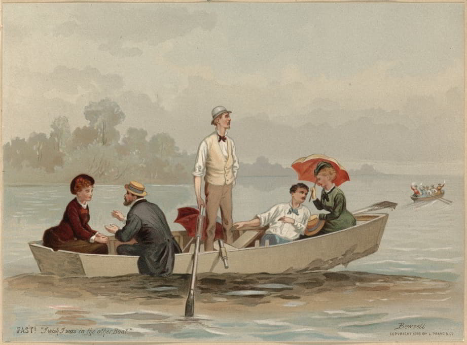 Edmund Birckhead Bensell - Boating scene