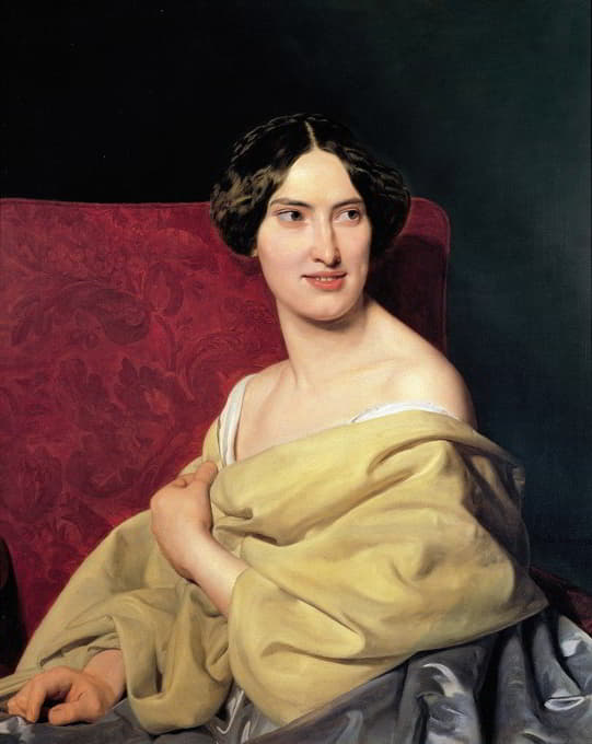 Ferdinand Georg Waldmüller - Anna Bayer, the artist’s second wife