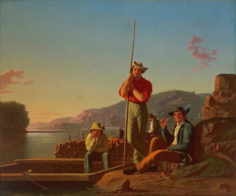 George Caleb Bingham - The Wood-Boat