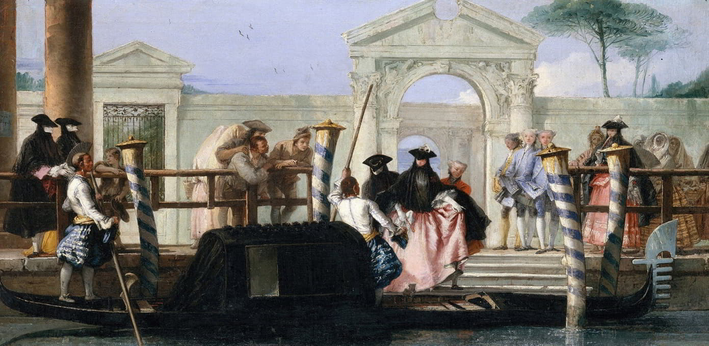 Giovanni Domenico Tiepolo - The Departure of the Gondola