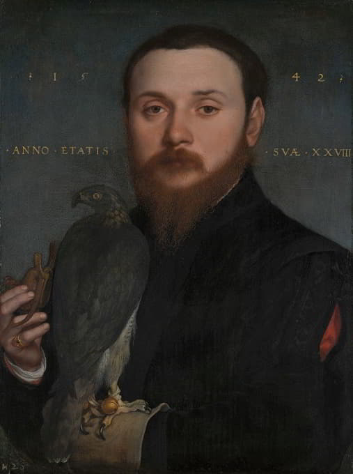 手持鹰的贵族肖像
