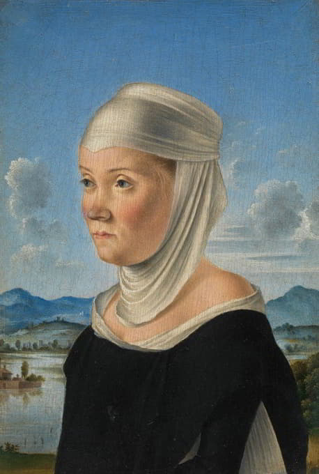 一个女人的肖像，可能是在圣索斯多修女的画像中
