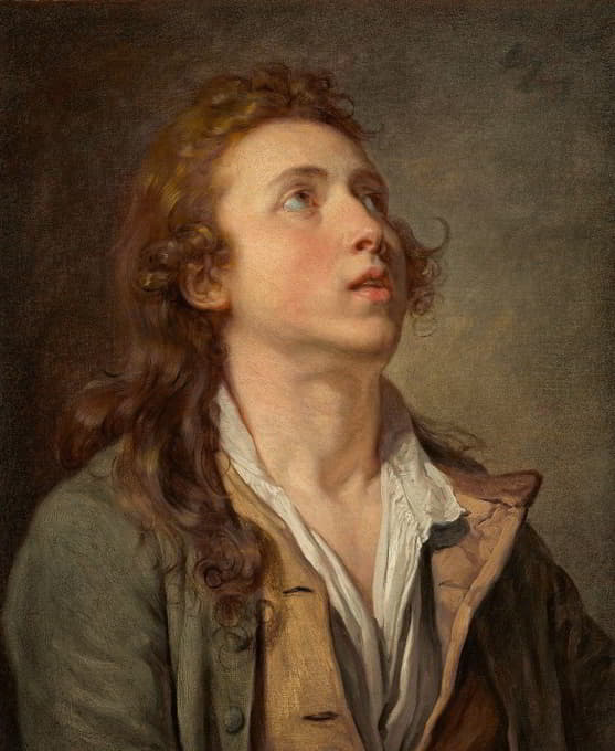 Jean-Baptiste Greuze - Study Of A Young Man