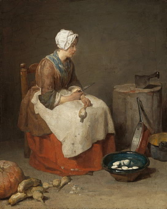 Jean-Baptiste-Siméon Chardin - The Kitchen Maid