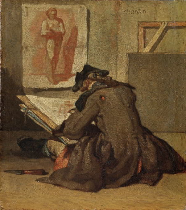 Jean-Baptiste-Siméon Chardin - Young Student Drawing