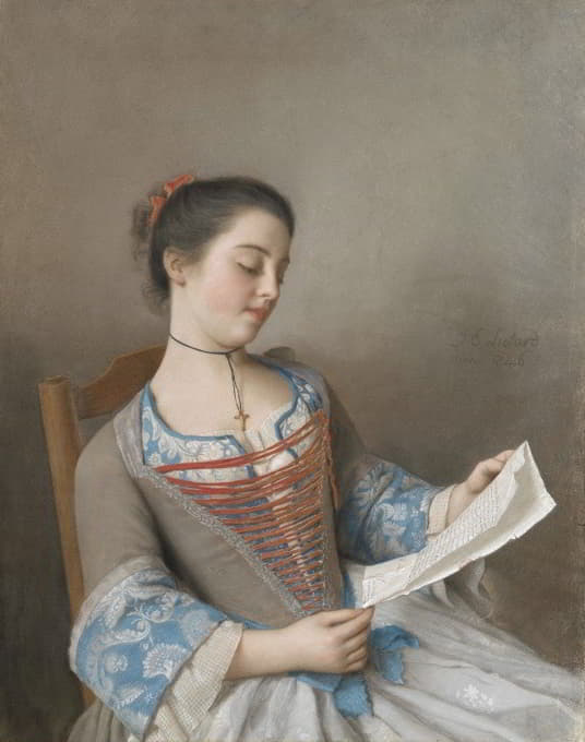 Jean-Etienne Liotard - The Artist’s Niece, Marianne Lavergne, Known as ‘La Liseuse’