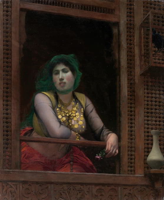 Jean-Léon Gérôme - Woman at a Balcony