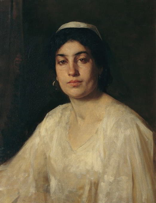 Leopold Carl Müller - Portrait of an Egyptian woman