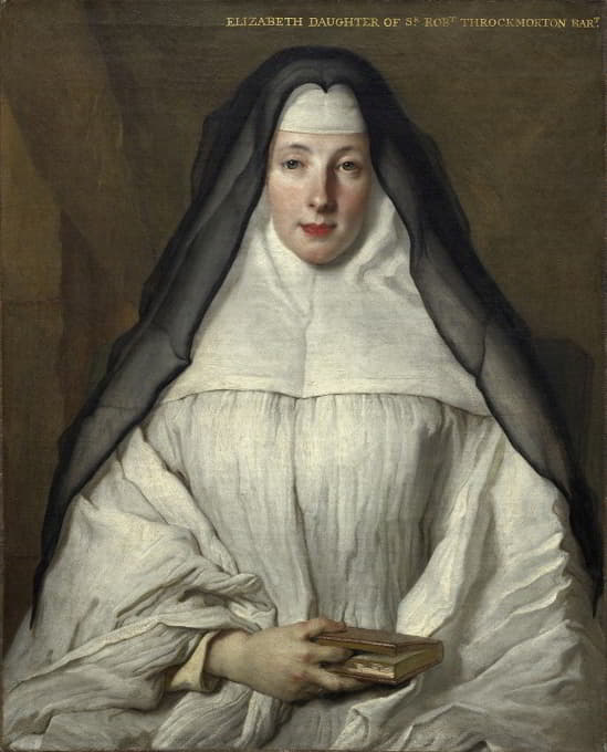 Nicolas de Largillière - Elizabeth Throckmorton,Canoness of the Order of the Dames Augustines Anglaises