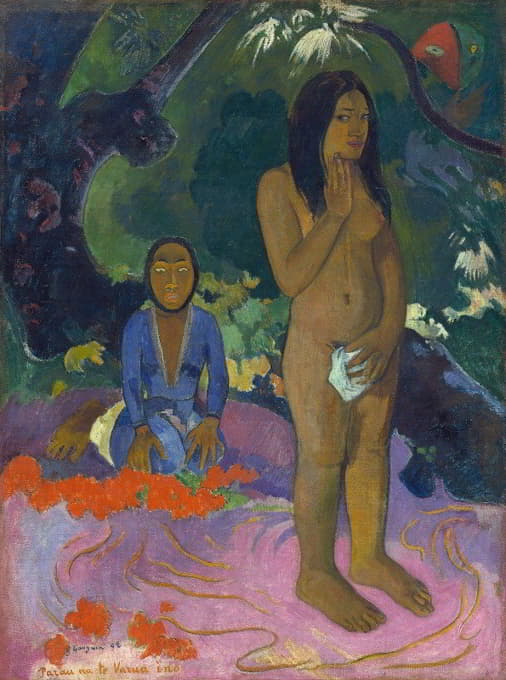 Paul Gauguin - Parau na te Varua ino (Words of the Devil)