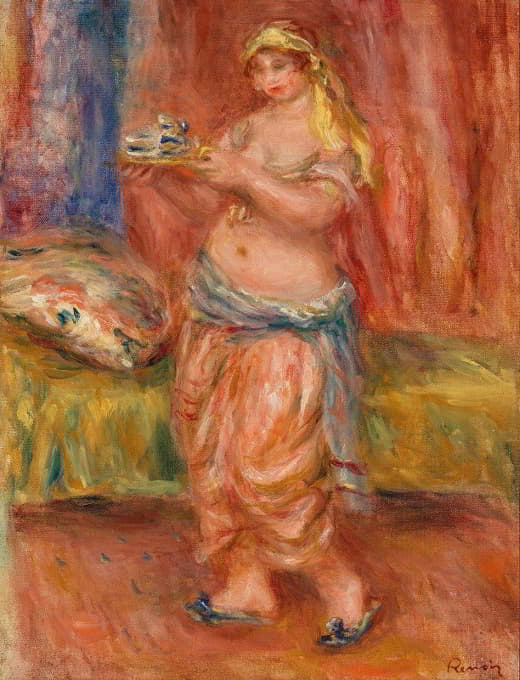 Pierre-Auguste Renoir - Odalisque with Tea Set (Odalisque à la théière)