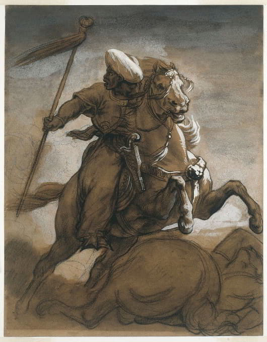 Théodore Géricault - Turkish Cavalier in Combat