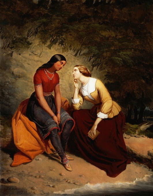 Tompkins H. Matteson - The Meeting of Hetty and Hist