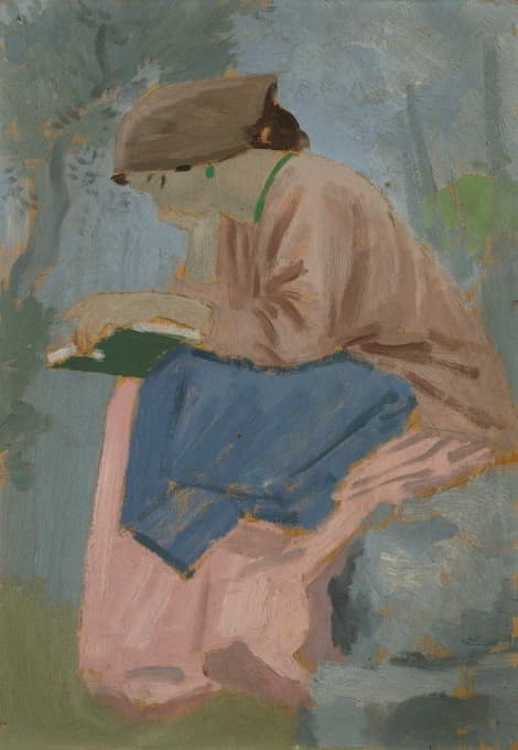 Augustus John - A Woman Reading – Provencal Study